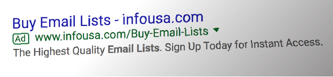 Purchased email lists put your domain at risk | TeamworksCom