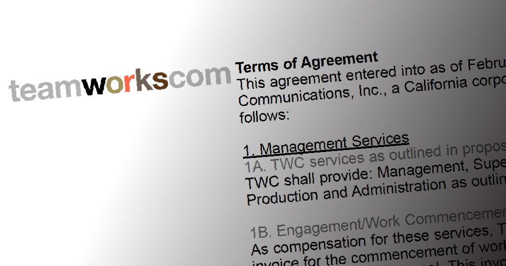 Engagement Terms + Conditions | TeamworksCom